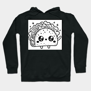 Happy Taco With Waving Arms Hoodie